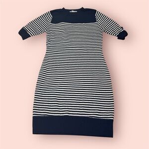 Forever 21 Navy and Cream Striped Sweater